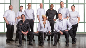 Cleveland Independent Chefs in a group studio image